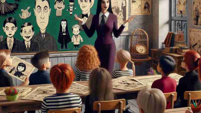 Exploring the Fascinating World of the Addams Family: A Creative Approach to Education, Concept art for illustrative purpose, tags: der family - Monok