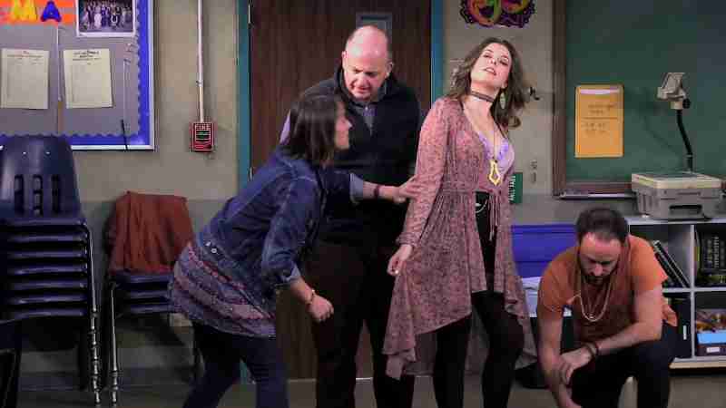 The Thanksgiving Play
Extended: October 12, 2018 – December 2, 2018
Peter Jay Sharp Theater
Written by Larissa FastHorse
Directed by Moritz von Stuelpnagel

World premiere

Ah, Thanksgiving, that most American of holidays: when families gather to celebrate the warmth of home, the bounty of the harvest — and a legacy of genocide and violent colonial expansion. Good intentions collide with absurd assumptions in Larissa FastHorse’s wickedly funny satire, as a troupe of terminally “woke” teaching artists scrambles to create a pageant that somehow manages to celebrate both Turkey Day and Native American Heritage Month.

FEATURING
Jennifer Bareilles — Logan
Jeffrey Bean — Caden
Greg Keller — Jaxton
Margo Seibert — Alicia

Scenic Design: Wilson Chin
Costume & Puppet Design: Tilly Grimes
Lighting Design: Isabella Byrd
Sound Design: Mikaal Sulaiman
Production Stage Manager: Katie Ailinger
Assistant Stage Manager: Jenny Kennedy

Playwrights Horizons is a not-for-profit theater. Support this uniq, tags: kulturelle - youtube